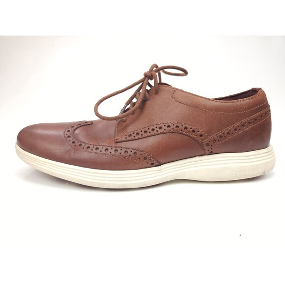 Cole Haan Other - Cole Haan Grand OS Brown Wingtip Leather Dress Shoes C29414 Mens Size 7.5 M US